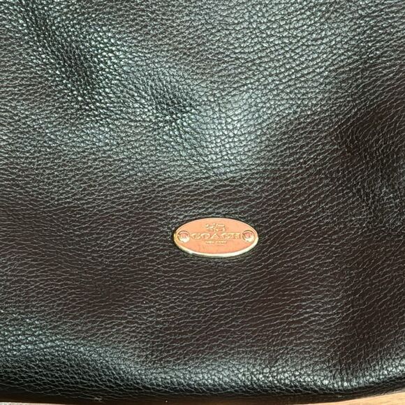 Coach Black Madison Isabelle Leather Hobo Shoulder Bag - Picture 3 of 15